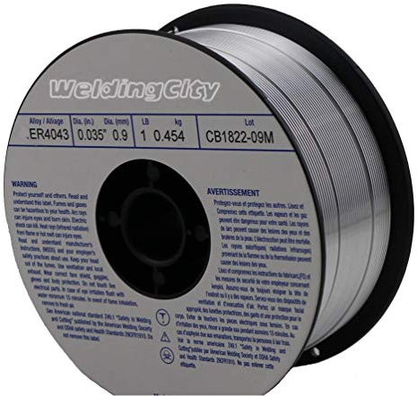 WeldingCity ER4043 Aluminum MIG Welding Wire 1-Lb Spool 0.045 (1.2mm)
