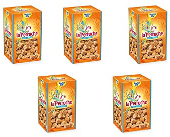 La Perruche Brauner natürlicher Würfel Rohrzucker 5 x 750 Gramm