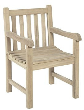 Gravidus gemütlicher Armsessel aus Teak, unbehandelt