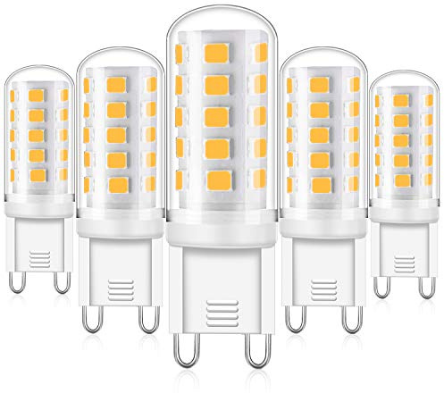 Eco.Luma G9 LED Dimmbar Warmweiß, 4W Led Lampe Ersatz 25W 28W 33W 40W Halogenlampe, G9 Sockel Led leuchtmittel 2700K 420LM Kein Flackern, AC 220-240V, 5er Pack