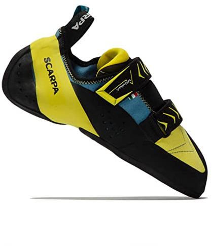 Scarpa Vapor V Chaussures d'escalade pour Homme, Bleu/Jaune (Ocean Yellow FR), 46 EU