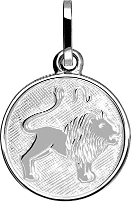 My Gold Hänge stjärntecken (utan kedja) äkta sterlingsilver 925 silver liten Ø 12 mm mini rund stjärntecken zodiak rund MOD-07067, Sterlingsilver, Ingen ädelsten