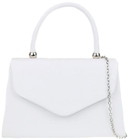 Girly Handbags Womens Plain Handle Clutch Bag