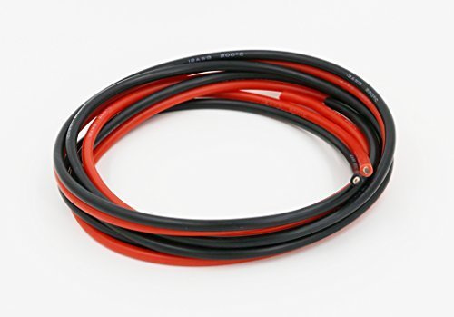 FLY RC 12 Gauge Silikondraht 1M rot und 1M schwarz Flexibler 12 AWG verseilter Kupferdraht