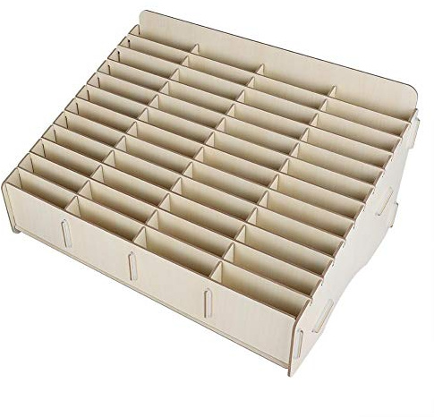 Sharainn Handy Aufbewahrungsbox, 48 Zellen Holz Handy Management Aufbewahrungsbox Aufbewahrungsbehälter für Uhren, Brieftaschen, Münzen, Schlüssel Zubehör