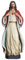 BC BUILDCLASSIC Figura del Sagrado Corazón de Jesús, estatuas de Jesús, Regalos católicos de 10 Pulgadas de Alto, Pintado a Mano