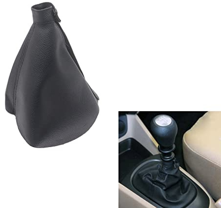 Fouedy Car Manual Gear Shift Knob Gaiter Boot Cover for Hyundai Accent Verna 2007-2010