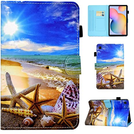 CXTCASE Funda para Samsung Galaxy Tab S6 Lite 10.4 2022/2020, funda protectora con función atril para Samsung Galaxy Tab S6 Lite 2022/2020 (SM-P610/P613/P615/P619), cielo azul