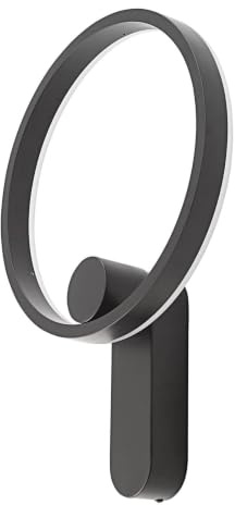 Lucande LED Wandleuchte, Wandlampe Innen Yekta dimmbar (Design Modern) in Schwarz aus Metall (1 flammig) - Wandstrahler Wandbeleuchtung Schlafzimmer/Wohnzimmer Wohnzimmerleuchte