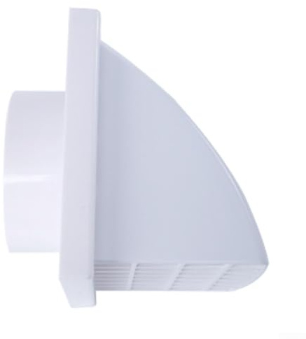 Oniissy Conduit de ventilation mural extérieur avec clapet anti-retour/clapet anti-retour (125 mm)