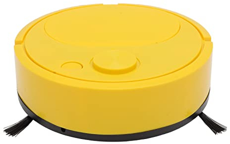 Aspirapolvere Robot Intelligente, Mini Ricarica USB Multifunzionale con Evitamento Automatico e Aspirazione Potente per Legno, Piastrelle, Moquette (Giallo)
