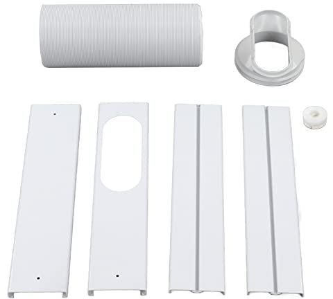Portable Ac Window Vent Kit, Portable Air Conditioner Window Kit Universal Adapter Hose Air Conditioner Window Vent Kit Plat Air Conditioner Window Kit for 150mm 130mm Hose