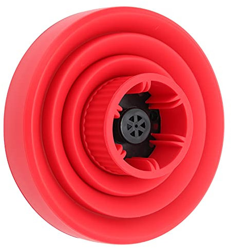 Hair Dryer Diffuser, ABS Silicone Foldable Hair Dryer Diffuser Hair Dryer Diffuser for Salon for Home (Red)