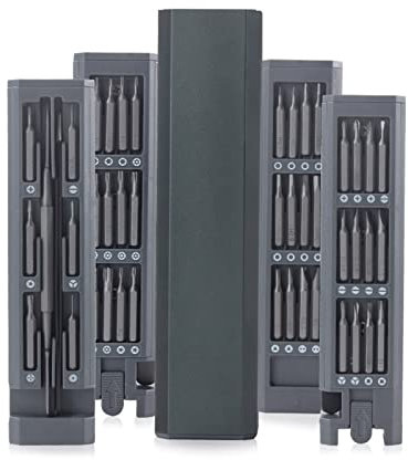 Juego de destornilladores de precisión 45 en 1, kit de destornillador Torx-hexagonal, herramientas multifuncionales para lentes de computadora