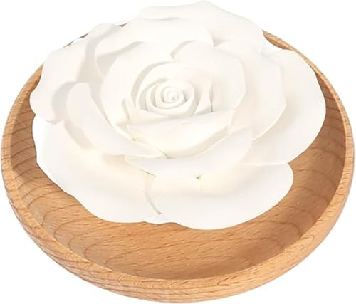 Difusora Aceites Esenciales de Madera, Difusor de Aire en Piedra Perfumada Difusor Floral Aroma Stone para Dormitorio Sala de Estar Baño Oficina y Coche