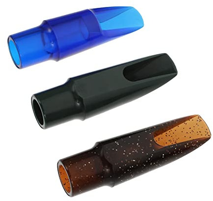 Vaguelly 3stücke Teiliges Altsaxophon Mundstück Aus Robustem Kunststoff Farbige Saxophonblätter Langlebige Praktisch Mundstücke Für Anfänger Und Saxophonspieler Einfache Handhabung Und Sich