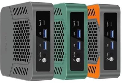 MeekRhynche Mini PC Gamer Ryzen 9 7940HS,Windows 11 Pro Gaming Computer, USB4.0/HDMI2.1/DP1.4, Dual DDR5 PCIe4.0, 2.5G LAN, WiFi 6E, Ultra Compact Desktop for Work & Gaming,Barebone