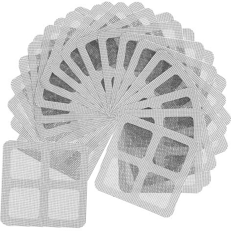 NUOBESTY 100pièces Récupérateurs De Cheveux Jetables Pour Douche Filtres Maille Couvercles De Siphon De Douche Prévention Des Obstructions Remplacement Facile