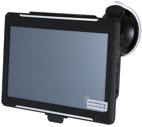 VILLCASE Navigateur GPS pour Camion 7 Pouces Écran Tactile Accessoire Véhicule Fonction FM Alarme Guidage Vocal Compatible Poids Lourds Bleu