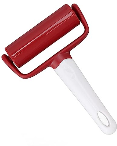 Haofy Mattarello Piccolo, Rullo per Impastare in Plastica con Manico Antiscivolo e Foro per Appenderlo per un Facile Utilizzo Nella Cottura della Pizza e Nella Preparazione della Pasticceria