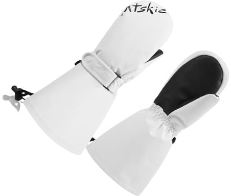 KAHDGSS Guantes Impermeables Y Transpirables Para Niños Guantes Con Forro Térmico Deportes De Invierno Agarre Antideslizante Juego De Nieve Chico Esquí Resistente Agua Chico S