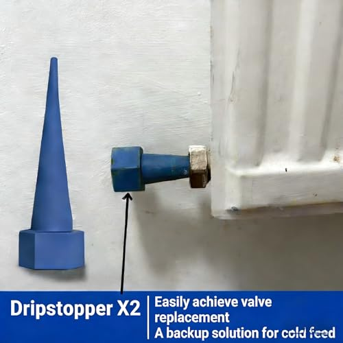 WojBear 2 PCS Silicone Radiator Bungs, Radiator Draining Kit Prevents Drips, Plumbing Tools for Holes, Universal Plumbing & Heating Plugs, Radiator Valve Caps, Hose Stoppers
