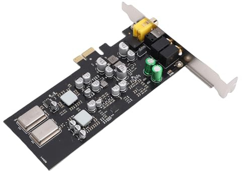 Cuifati PCIE Sound Card for CM108AH Master, HiFi Optical Fiber Coaxial Digital Sound Card, PCI Express Internal for Window Gaming PC Studio