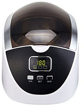 CGOLDNEWALL 750ml 148x125x50mm Ultrasonic Jewelry Cleaner with 90-480s 5 Stalls Automatic Timing Household Ultrasonic Washing Machine for Glasses,Watch,Teeth,Electronics Parts CE Certificate