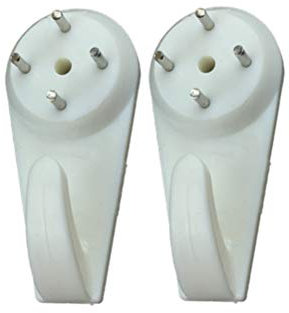 Vosarea Haken für Bilder, mit kurzer Spitze, speziell für Beton, zum Aufhängen von Gemälden, Uhren, für Kleidung, 10 Stück, 4 x 1,9 cm (Weiß)