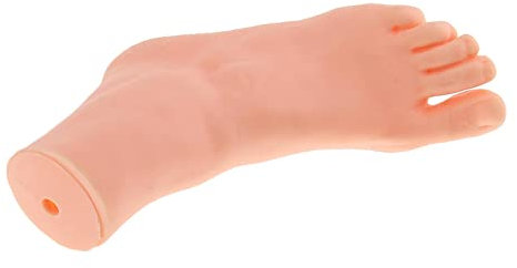 Perfeclan Weibliche Füße Schaufensterpuppe, Realistisches Fußmodell für/Socken/Schmuck/Ringe Knöchel Ketten Display, Modell Nude