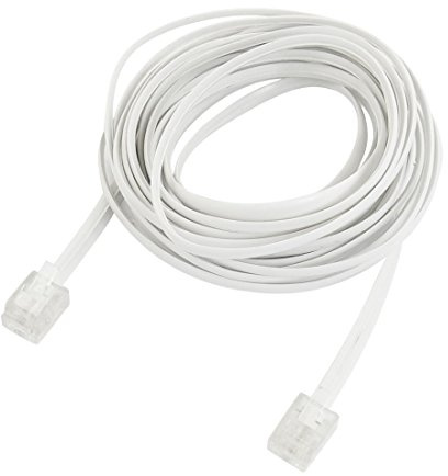 N/A RJ11 6P2C - Spina telefonica Maschio e Cavo e Filo, 13 Piedi 4 m per Telefono Fisso