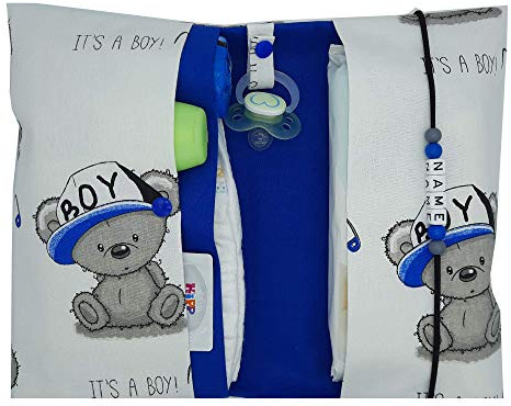 Große Windeltasche XXL mit Name Wickeltasche