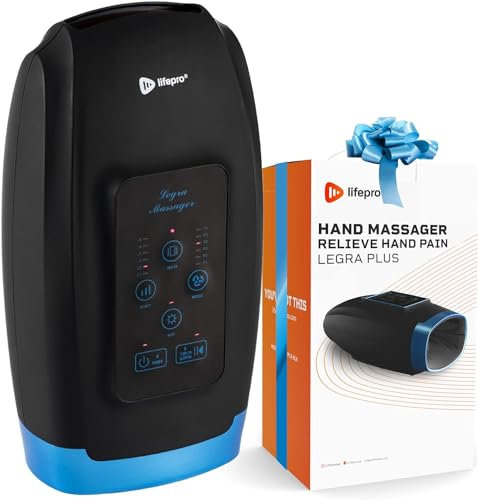 LifePro Legra Hand Massager with Heat and Compression & Cordless Design