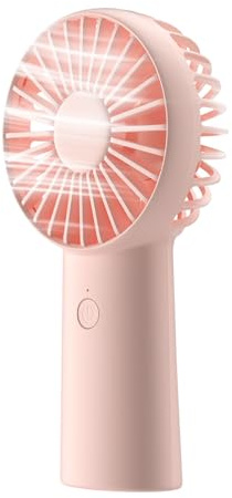 JISULIFE Ventilatore a Mano, Ventilatore Portatile 4000mAh, Mini Ventilatore Ricaricabile Personale, Ventilatore USB a Batteria Max 16 Ore con 3 velocità per Viaggi all'aperto Ufficio Pendolare-Rosa