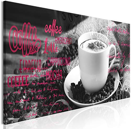 B&D XXL - Akustikbild Kaffee Bilder Akustikschaum Hochleistungsschallabsorber Schallschutz Leinwand 1 tlg Wandbild Raumakustik Schalldämmung Coffee Kaffeebohnen Küche j-C-0093-b-d