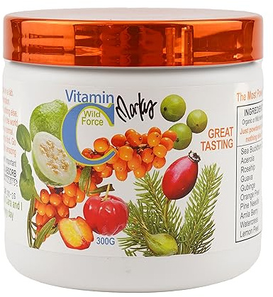 Wild Force Markus Vitamin C Powder, Whole Plant Food Sources, 10.58 oz