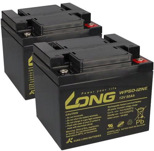 Ersatzakku Für Otto Bock Elektro Rollstühle 2X Kung Long 12V 50Ah Blei Akku Zyklenfest AGM VRLA
