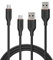 Anker Flow USB C Kabel, [2 Stück 1,8m] Ladekabel USB C, USB auf USB C Kabel für Samsung Galaxy S24 S23 S22 Ultra Note 20 iPhone 16 15 14 Pro Max Huawei, LG V30, Smartphone (Kabelbinder inklusive)