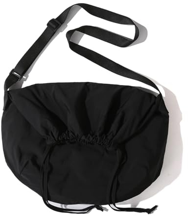 Lebartm Umhängetasche Damen Crossbody Knödelbeutel Nylon Schultertasch Hobo Tasche mit Kordelzug Shopper für Täglich Arbeiten Freizeit Crossbody Tasche