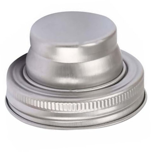 PHENOFICE Stainless Steel Mason Jar Shaker Lid 304 Cover for Cocktail Shaker, Pepper and Flour Spice Jar Cap, Silver Bar Accessory for Mixing Drinks and Seasoning