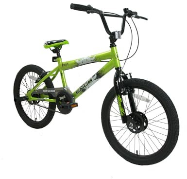 Ammaco Snob Panic 20 Wheel Kids BMX Bike Green