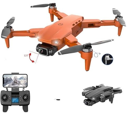 Pieghevole Drone Quadricottero L900PRO GPS Drone 4K Dual HD Fotocamera Fotografia aerea professionale Motore brushless Quadricottero pieghevole RC Distanza 1200M (Colore: Nero Foambox Dimensioni: 1)