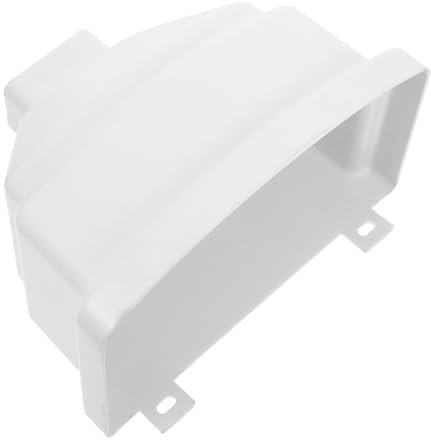 TOPBATHY Square Rainwater Diverter PVC Outdoor Water Feature Rain Barrel Decorative Downspout Adapter