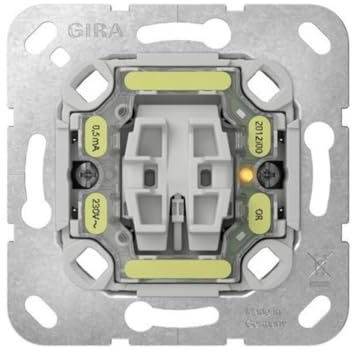 Gira 318600 Einsatz Wipp-Kontrollschalter, 16 AX, 250 V~, LED