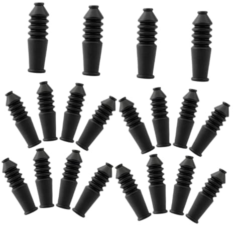 Milisten 20Pcs Rubber Brake Cable Sleeve for Electric Mountain and Bikes Dust Cover Protector Enhancing Stability and Safety of Bicycle Brake Cables