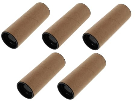 CAXUSD 5 Stück Runde Pappröhren für Poster und Kunstwerke Papieraufbewahrungsröhre zum Transport und Aufbewahrung für Studenten und Architekten