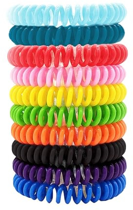 IndoTeam Mosquito Repellent Bracelet (Pack of 10) – DEET-Free Mosquito Bands - Insect Repellent Bracelet for Kids & Adults – Pest Repeller Holiday Essentials Travel Bands for Outdoor Protection