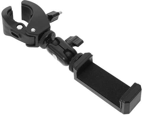 HOMOBABE Atril Portátil para Partituras y Soporte para Teléfono Móvil Clip para Clarinete y Trombón, Color Negro, Ajustable para Tubos de 0.05-0.15 Pulgadas, Adecuado para Músicos en