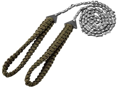 Pocket Chainsaw - 11-Tooth Portable Bags Camping Equipment | Rope Saw for Branches, for Construction, Home, Outdoor, Backpacking, Woodworking, Landscaping and Survival