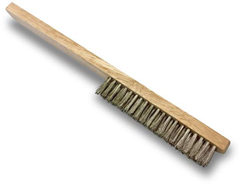 Brosse fine de bijoutier | Garnissage inox fin | Nettoyage et brossage des bijoux, argenterie et objets d'art fragiles | Kibros 8BJIb